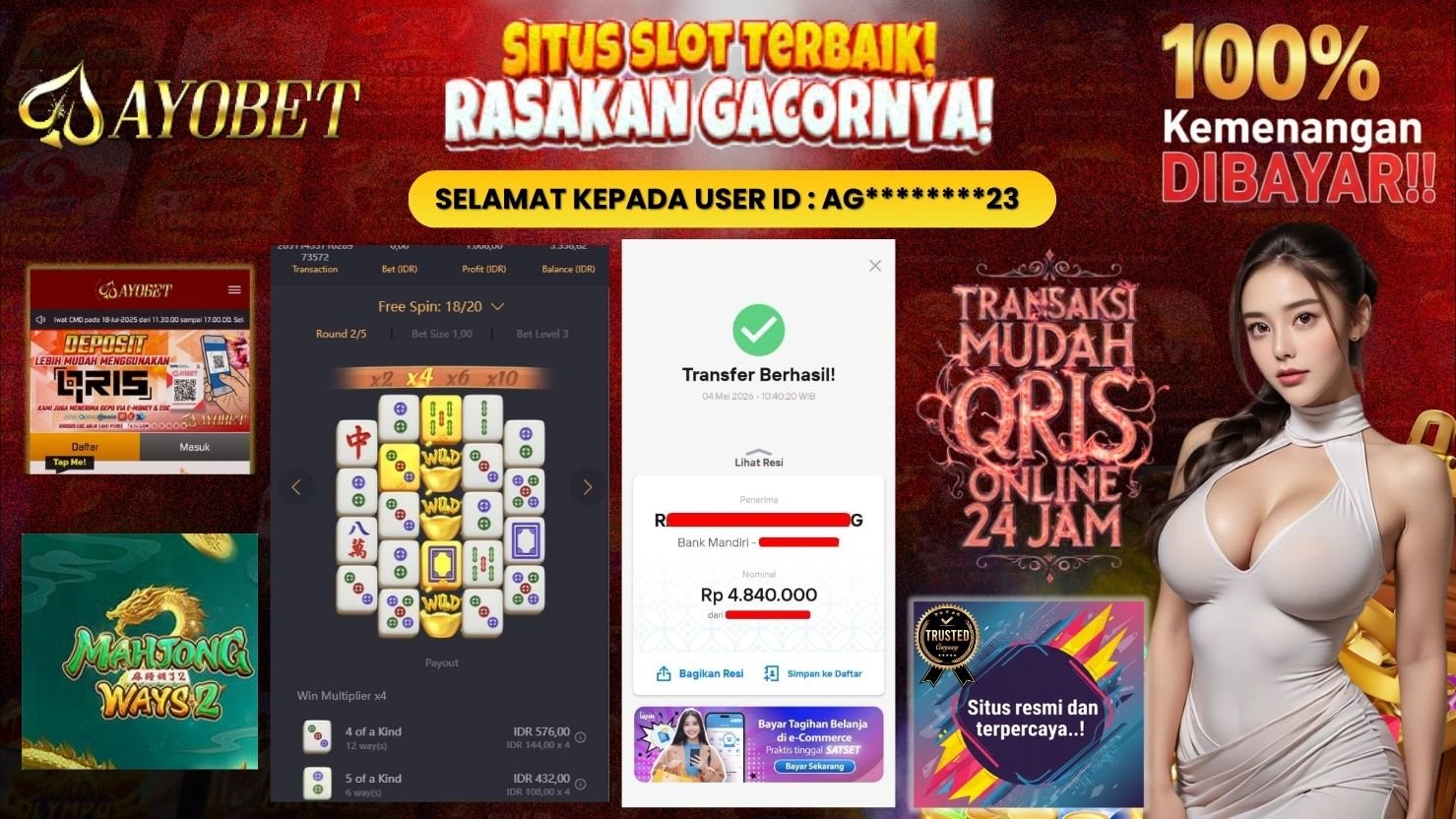 AYOBET JACKPOT SLOT MAHJONG WAYS 2